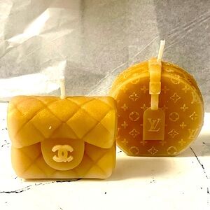 Gold Luxury Purse Candle Set | Circular & Chic Scented Soy Wax Home Decor